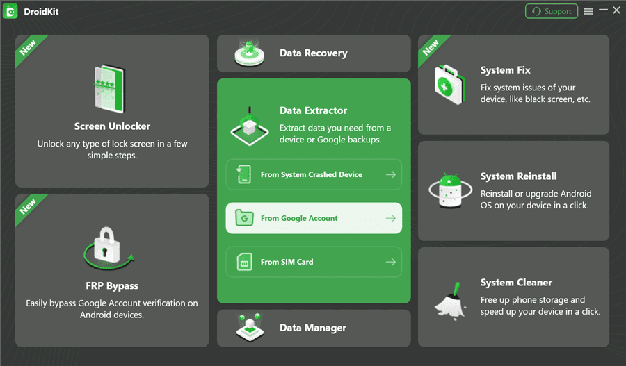 Extract Data from Google Account