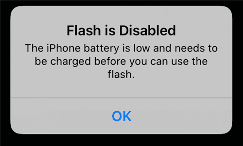Flash is Disabled Case 2