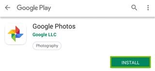 Reinstall Google Photos App