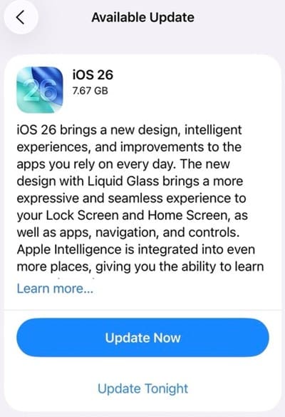 Update iOS