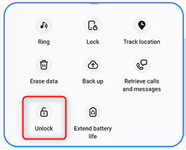 Unlock Samsung in SmartThings Find