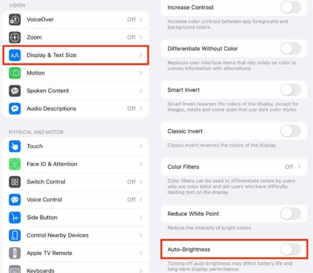 Enable Auto-Brightness