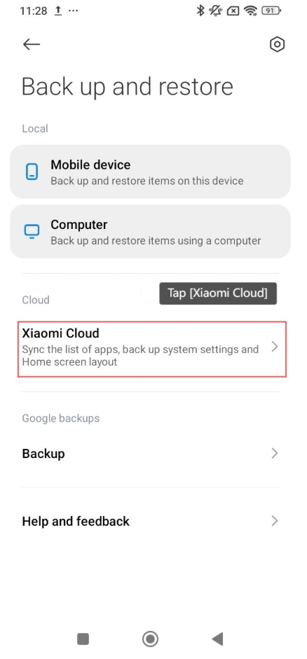 Xiaomi Cloud