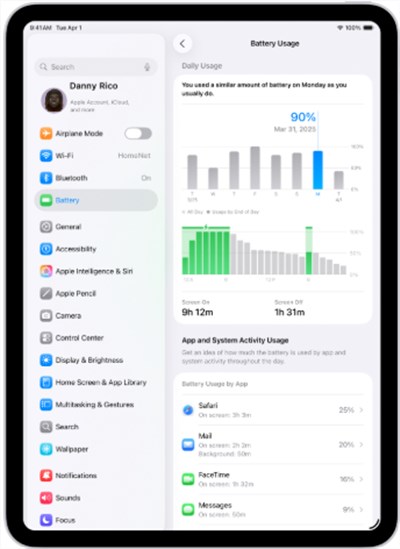 Check for Battery Draining Apps