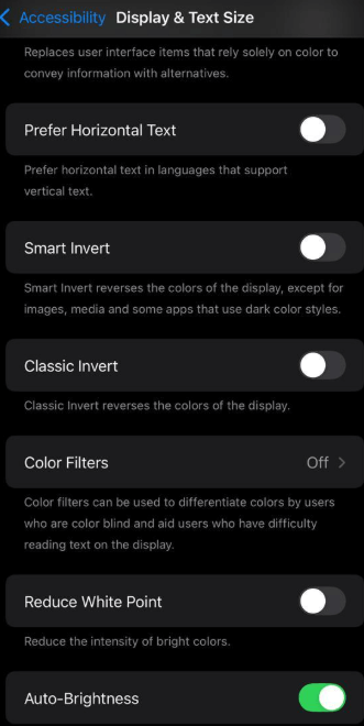 Deactivate Color Filters