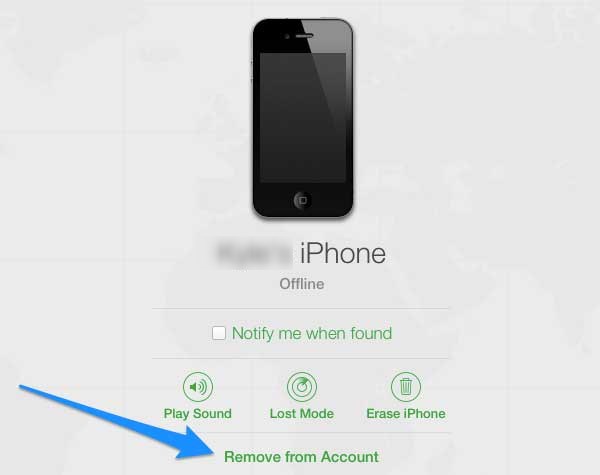 Remove iPhone from iCloud