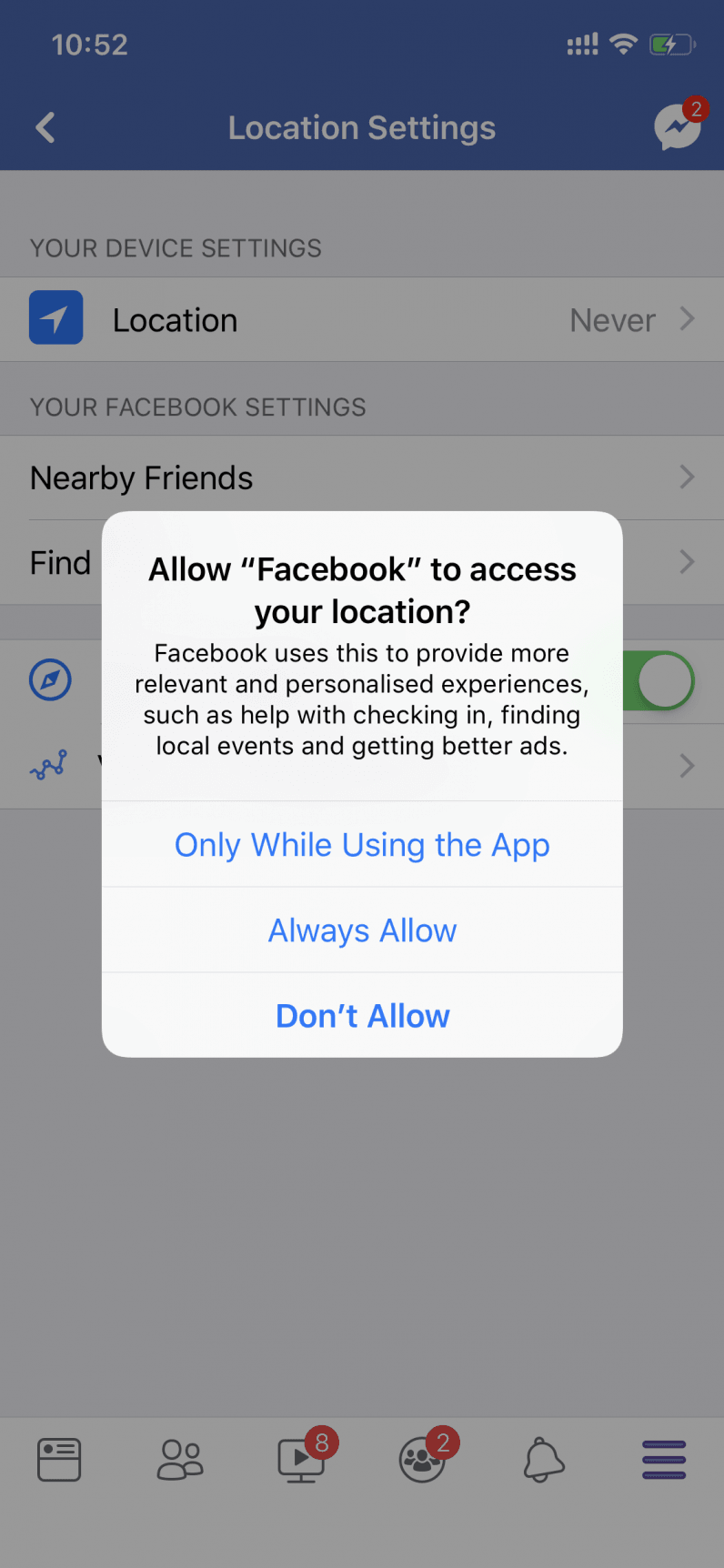 Enable Location Services