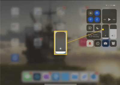 Brighten the iPad Screen