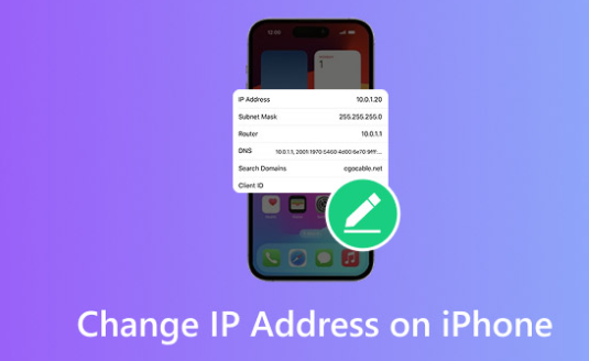 change your ip address on iphone