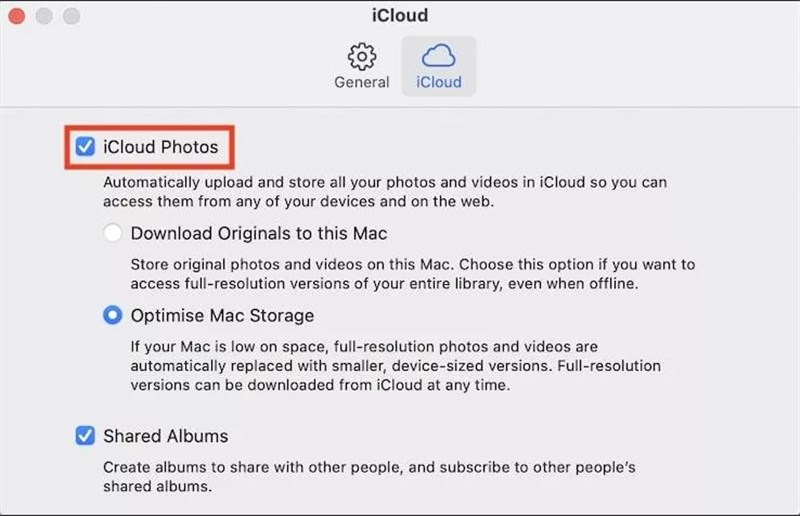 Check iCloud Photos