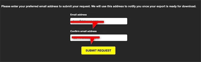 Click Submit Request