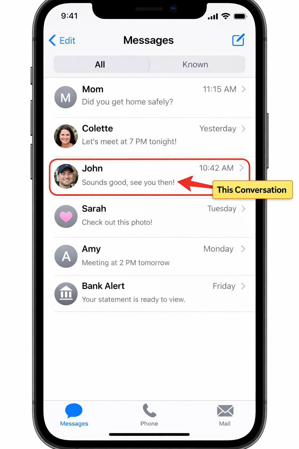 Disable iMessage location sharing silently