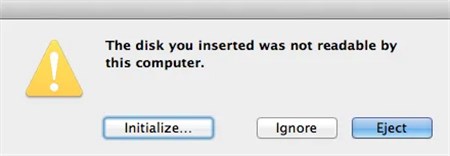 Disk You Attached Not Readable