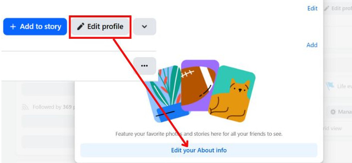 Edit Your About Info