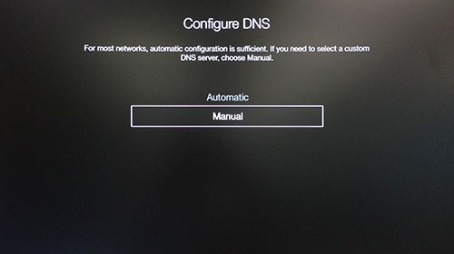 Switch from “Automatic” to “Manual”