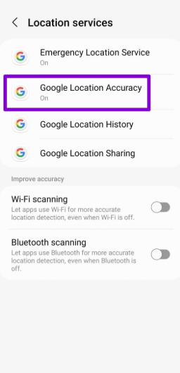 Google Location Accuracy
