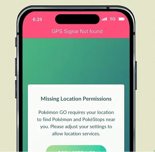 GPS Signal Not Found in Pokemon Go