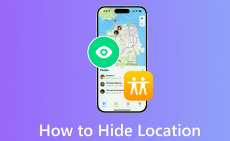 how to hide location on iphone