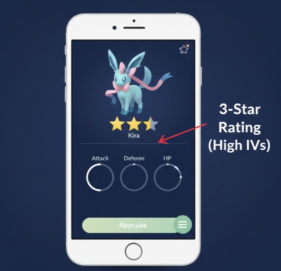 In-game appraisal system for a Pokémon
