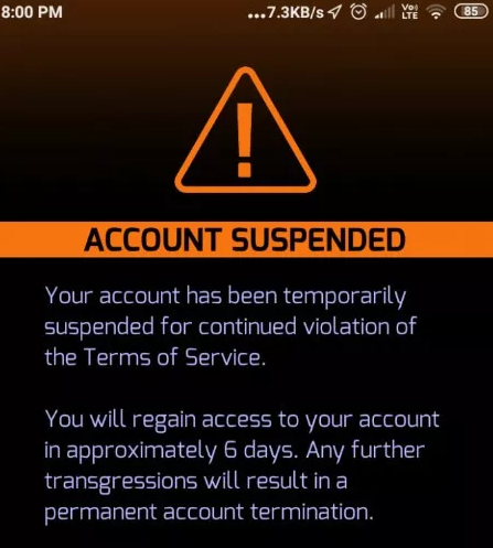 Ingress Prime Bans