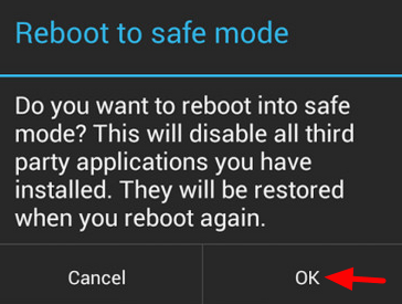 Reboot to safe mode