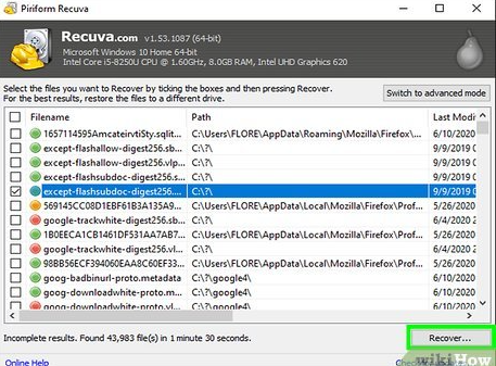Recover Files Step-by-Step with Recuva
