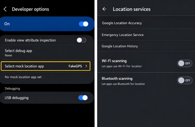 Select Mock Location App