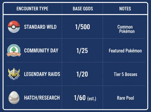 Shiny odds in Pokémon GO