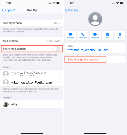 Stop Sharing My Location