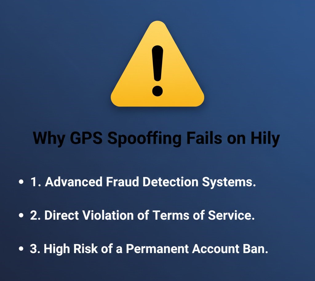 The risks of using a Hily fake location app