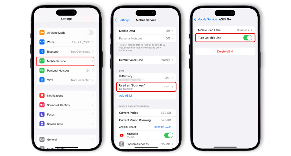 Manage Your eSIM Card