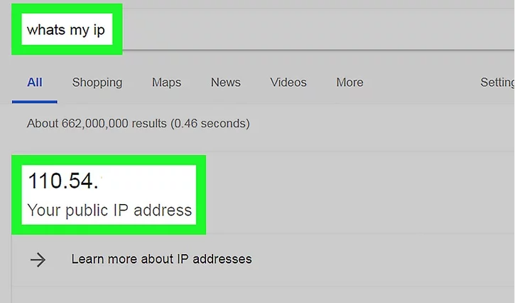 Check your IP address.