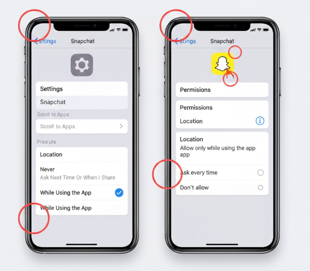 Freeze your Snapchat location