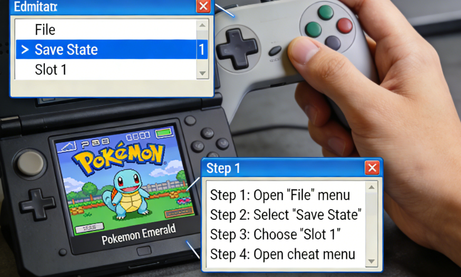 How to create a save state in an emulator