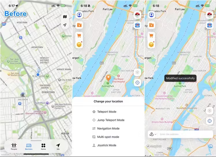 Confirm the Location Change