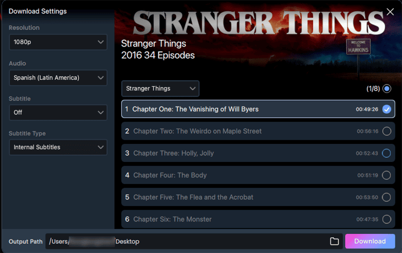 Adjust Download Settings
