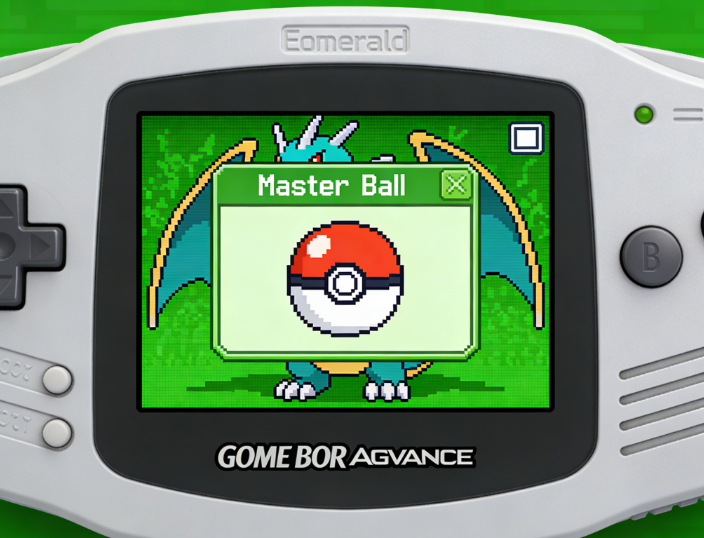 Pokémon Emerald master ball