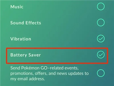 Battery Saver on Pokemon GO