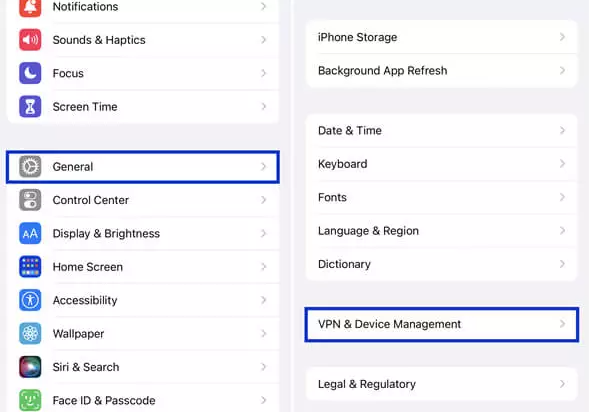 VPN & Device Management