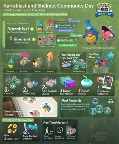 Evolve Karrablast and Shelmet