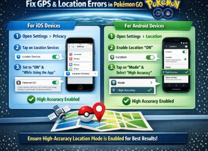 Fix GPS And Location Errors in Pokemon Go