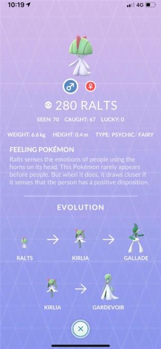 Kirlia Gender Symbol