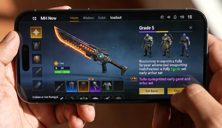 MH Now loadout screen