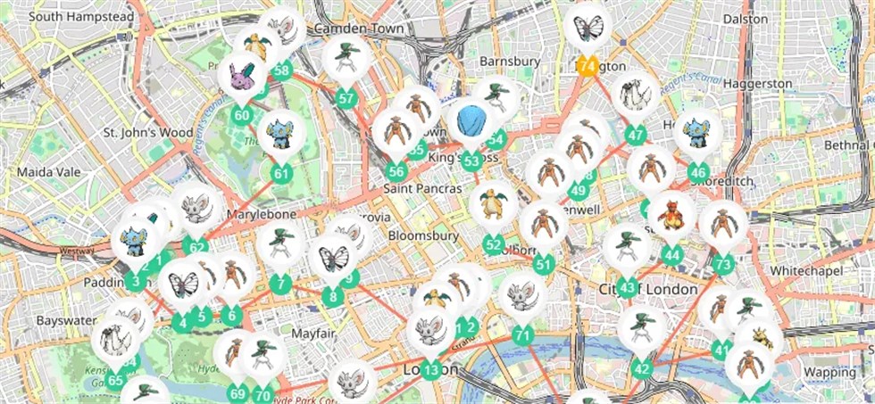 Pokémon Go Raid Map
