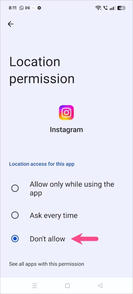 Turn Off Location on Instagram for Android