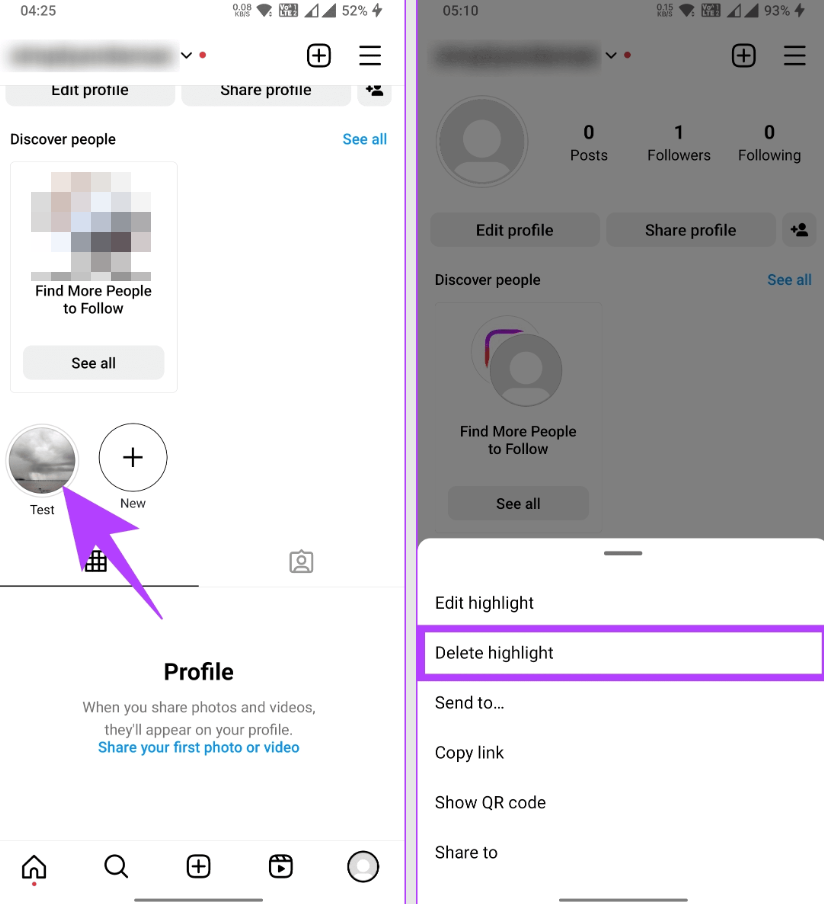 Remove Location from Profile Highlights