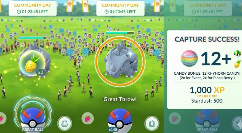 12 candy bonus from using a Pinap Berry