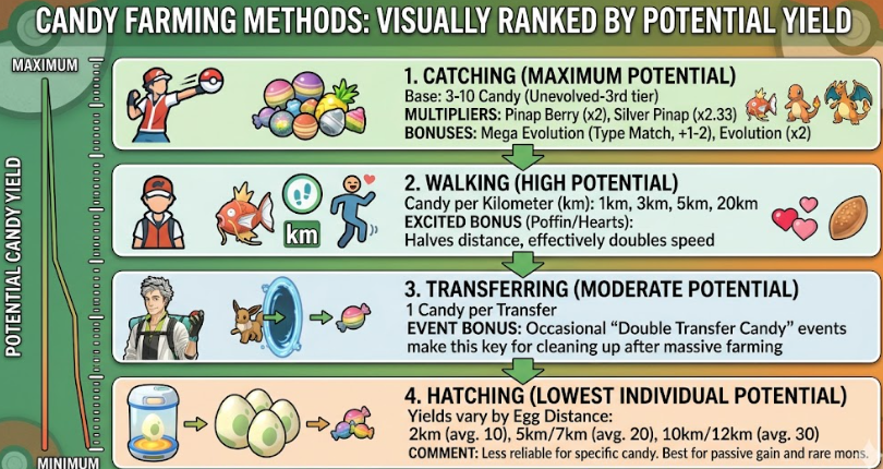 Candy farming methods