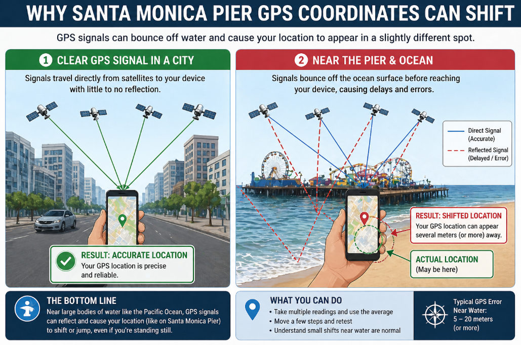 GPS signal in a city vs. a bouncing