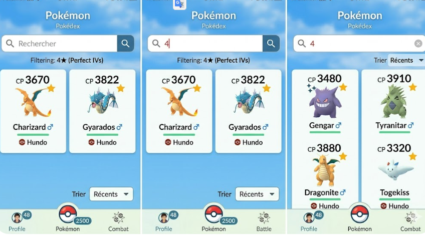 How to use the 4 search filter 
